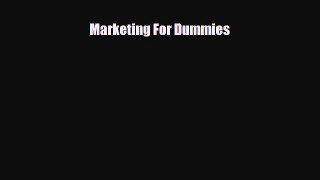 Read ‪Marketing For Dummies Ebook Free
