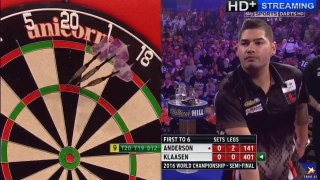 9 DARTER WILLIAM HILL WORLD DARTS CHAMPIONSHIP 2016 Gary Anderson