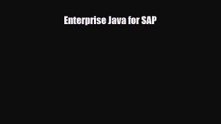 Download ‪Enterprise Java for SAP Ebook Online