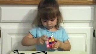 3 year old solves Rubiks Cube, Emily Gittemeier