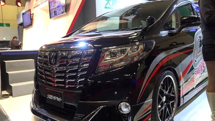 (4K)OTG Motor Sports custom ALPHARD Osaka Auto Messe 2015 大阪オートメッセ2015・トヨペット アルファード