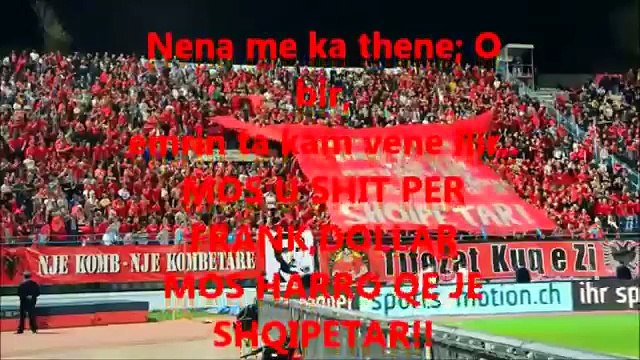 HIMNI I FLAMURIT live nga stadiumi QEMAL STAFA(me tekst)
