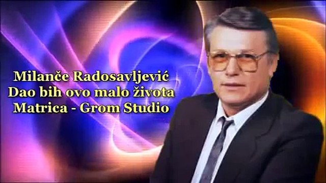 Milance Radosavljevic Dao bih ovo malo zivota Matrica uzivo (Grom Studio)