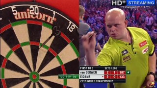 WILLIAM HILL WORLD DARTS CHAMPIONSHIP 2016 Michael van Gerwen v Rene Eidams PART 3