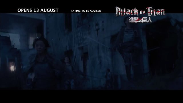 Attack on Titan 15s TV Spot Opens 13 Aug in Singapore