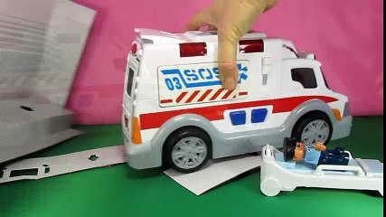 Dessins animés sur les Voitures. Jouet Ambulance pour enfants DickieToys  Dessins Animés En Français