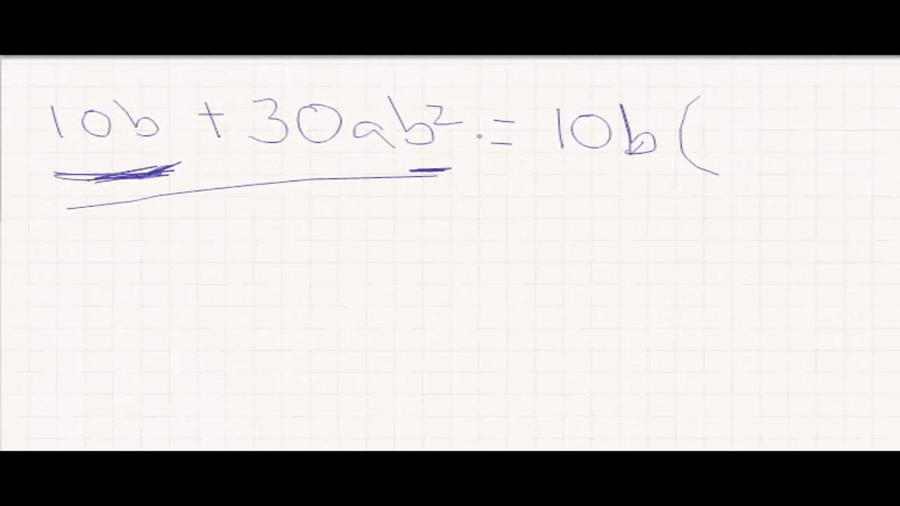 Factorización factor común ejemplo 2