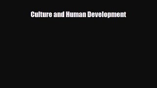 [PDF] Culture and Human Development [Download] Online