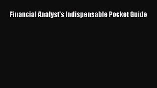 Read Financial Analyst's Indispensable Pocket Guide PDF Online