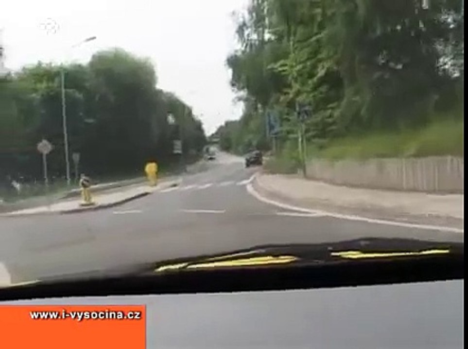 NEHODA MOTORKY A DODÁVKY V HUMPOLCI 5 dní po nehodě