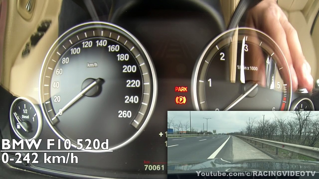 BMW F10 520d 0 242 km/h