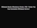 Read Ultimate Book of Business Forms: 250  Forms You Can Customize (Ultimate Series) Ebook