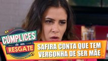 Safira diz que tem vergonha de ser mãe