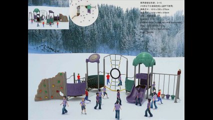Outdoor playground-Ice age and water park theme