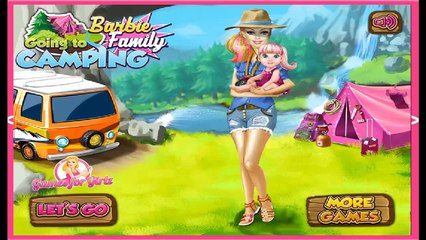 Barbie Family Going To Camping - Cartoon Video Game For Kids