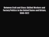 Read Between Craft and Class: Skilled Workers and Factory Politics in the United States and