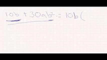 Factorización factor común ejemplo 2
