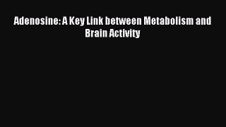 Download Adenosine: A Key Link between Metabolism and Brain Activity PDF Online