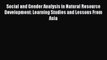 PDF Social and Gender Analysis in Natural Resource Development: Learning Studies and Lessons