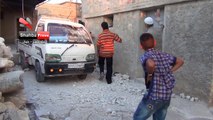 شهبا برس ||بلدة حيان اثار الدمار الذي حل بمنازل المدنيين بالقصف المدفعي التي تعرضت له البل