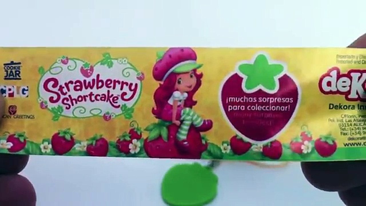 Strawberry Shortcake Surprise Egg Unboxing gift Candies, stickers and toy
