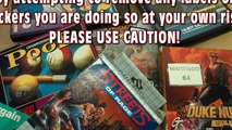 How to remove stickers and labels from Retro Video Game boxes safely