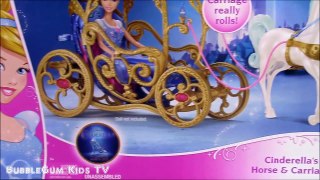 Disney Princess Cinderella Horse and Carriage! Twirling Skirt Cinderella! New 2015 Toy Review