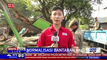 Bakal Dijadikan RTH, Bantaran Kali Baru Kramat Jati Dinormalisasi