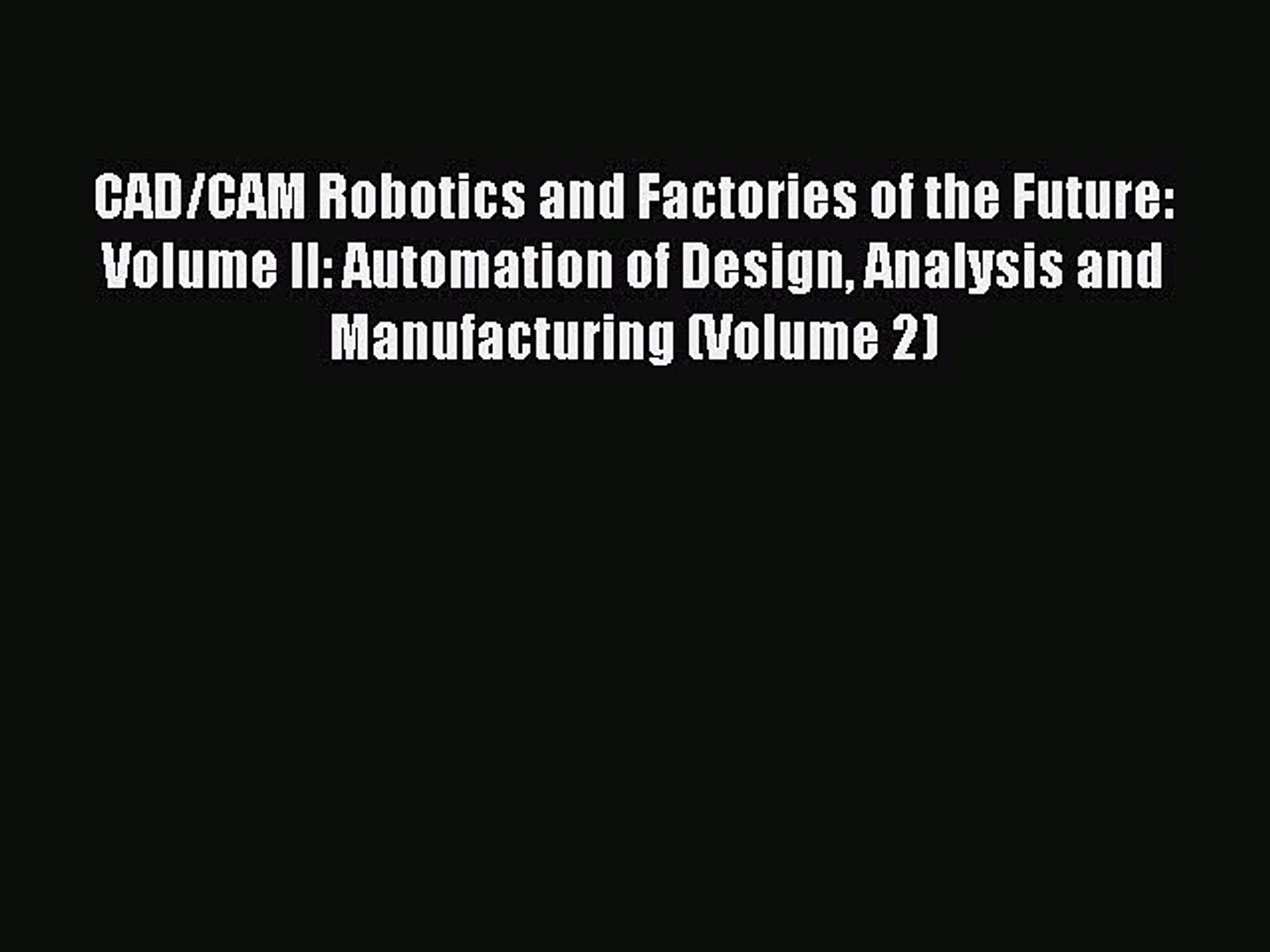 cad cam robotics