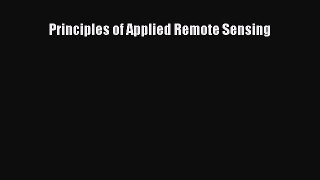 Download Principles of Applied Remote Sensing PDF Free