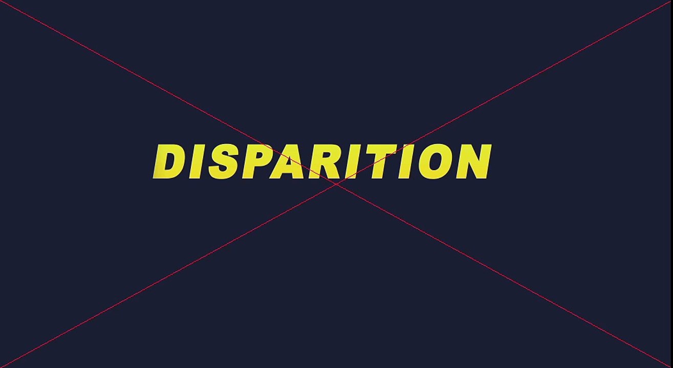 Essai disparition after effect particular