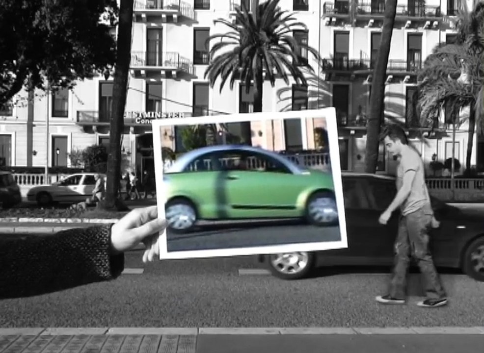 Zombie et voiture after effect