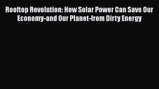 Read Rooftop Revolution: How Solar Power Can Save Our Economy-and Our Planet-from Dirty Energy