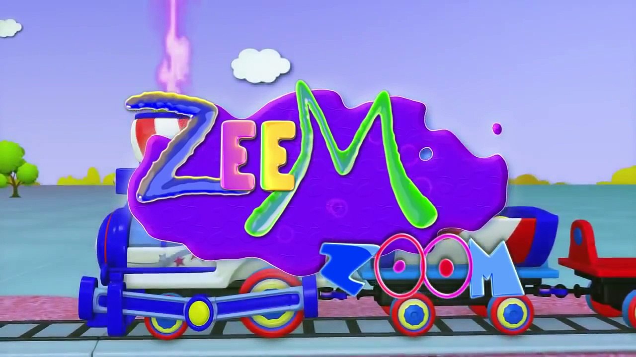 Kids Cartoons in 3D animation: Learn to Count: 10 Blocks Train & Helicopter [ 火车和直升机积木]