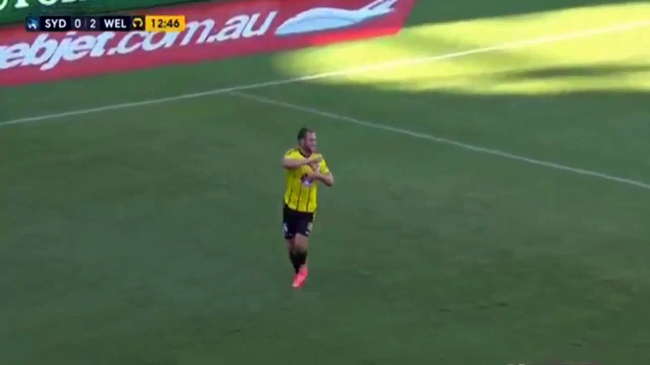 Sydney FC vs Wellington Phoenix Hamish Watson Goal  Australian A-League 12-03-16