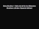 Download Dieta Alcalina 1: Tabla del pH de los Alimentos Alcalinos y Ácidos (Spanish Edition)
