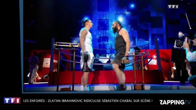 Les Enfoirés : Zlatan Ibrahimovic ridiculise Sébastien Chabal sur scène ! (Vidéo)