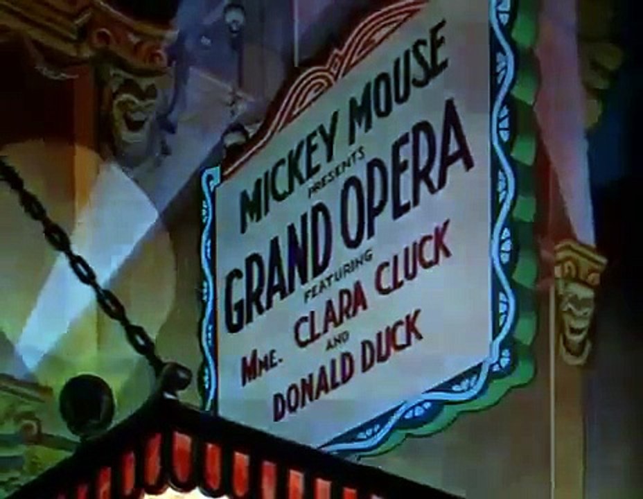 Old school Cartoon Mickey Mouse Mickeys Grand Opera Grand Opéra