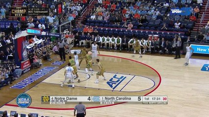 NCAA - ACC - North Carolina croque Notre Dame