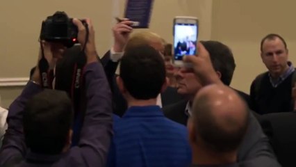 Michelle Fields #GrabGate - Audio Sync w-2 Video Angles. Slow Motion @ End