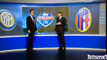 Costacurta kicked in face while doing postgame analysis