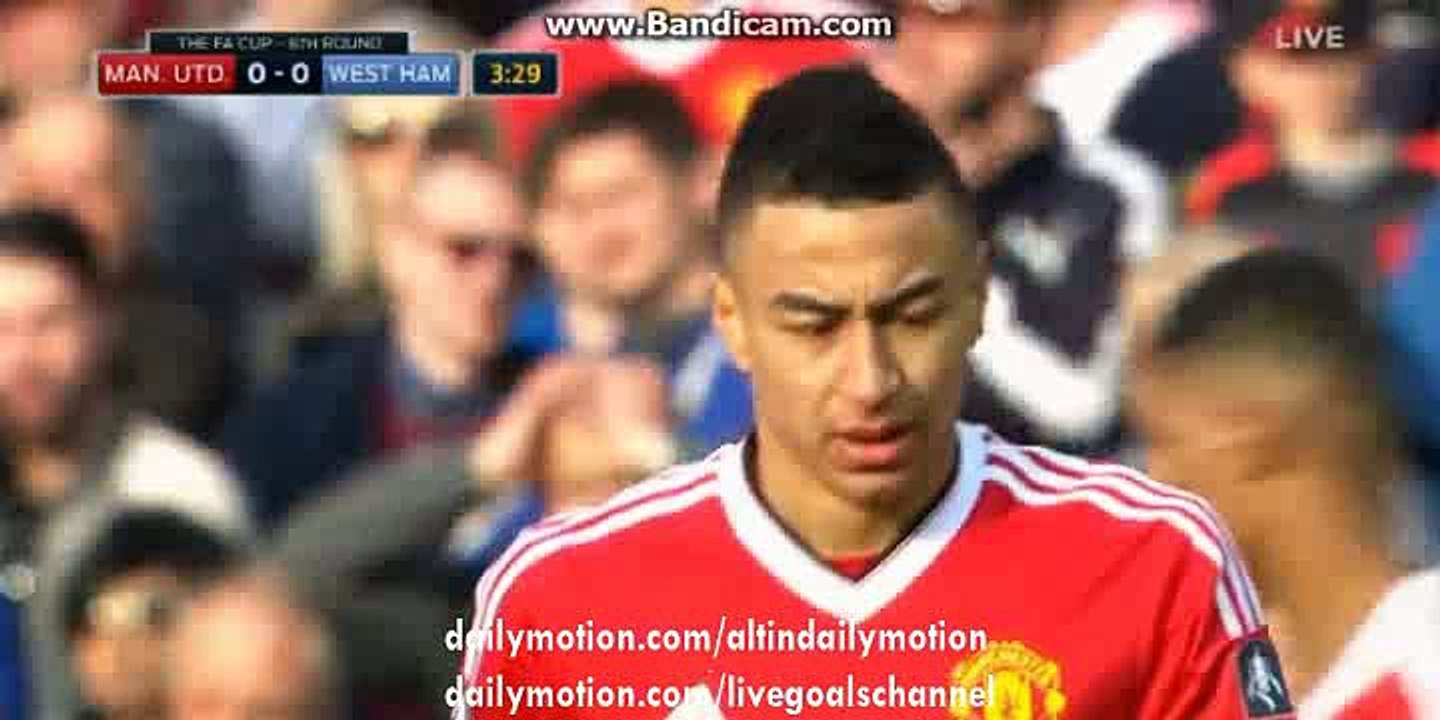 Manchester United 1st Big Chance - Manchester United vs West Ham - Premier League - 13.03.2016