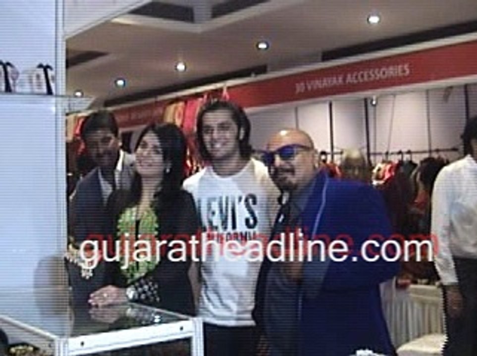 Naman Gaur V-channel visits exhibition in Ahmedabad