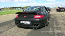 1300HP 9ff Porsche TR1300 - Start Up, Accelerations and Dragracing!