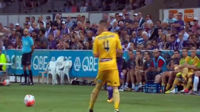 Perth Glory FC vs CC Mariners Diego Castro Goal Australian A-League 12-03-16