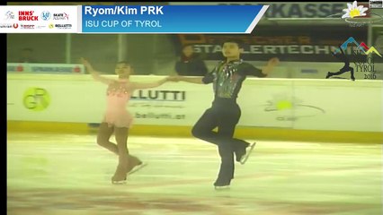 Cup of Tyrol 2016 Ju Sik KIM / Tae Ok RYOM SP
