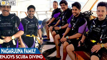 Akkineni Nagarjuna Family Enjoys Scuba Diving Maldives - Filmy Focus