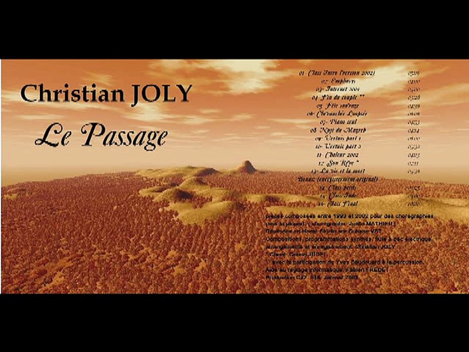 Christian Joly Internet 2001 cd le Passage 2003