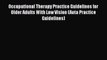PDF Occupational Therapy Practice Guidelines for Older Adults With Low Vision (Aota Practice
