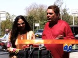 Indian actor Raza Murad arrives in Karachi -12 March 2016